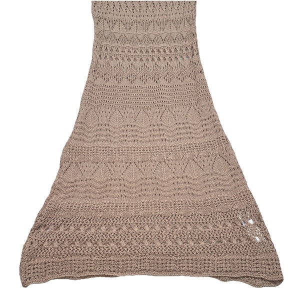 Zara Crochet Knit Sleeveless Maxi Dress‎ Womens Size Small - Picture 3 of 9